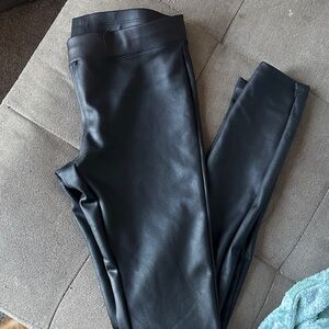 Express Black Faux Leather Pants